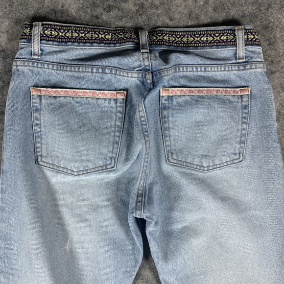 Vintage Guess Women's Sz 28 Embroidered Light Wash Made USA Jean Style#10046 Y2K - Picture 10 of 15